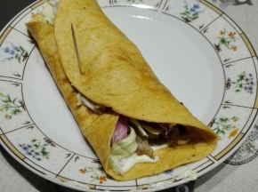 Kebab in tortillas